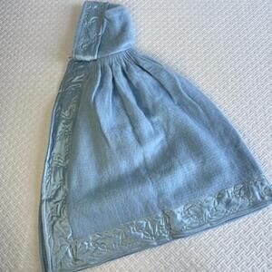 Chapdelaine Newborn Baby Blue Hooded Cape Satin Trim Vintage France 60 New